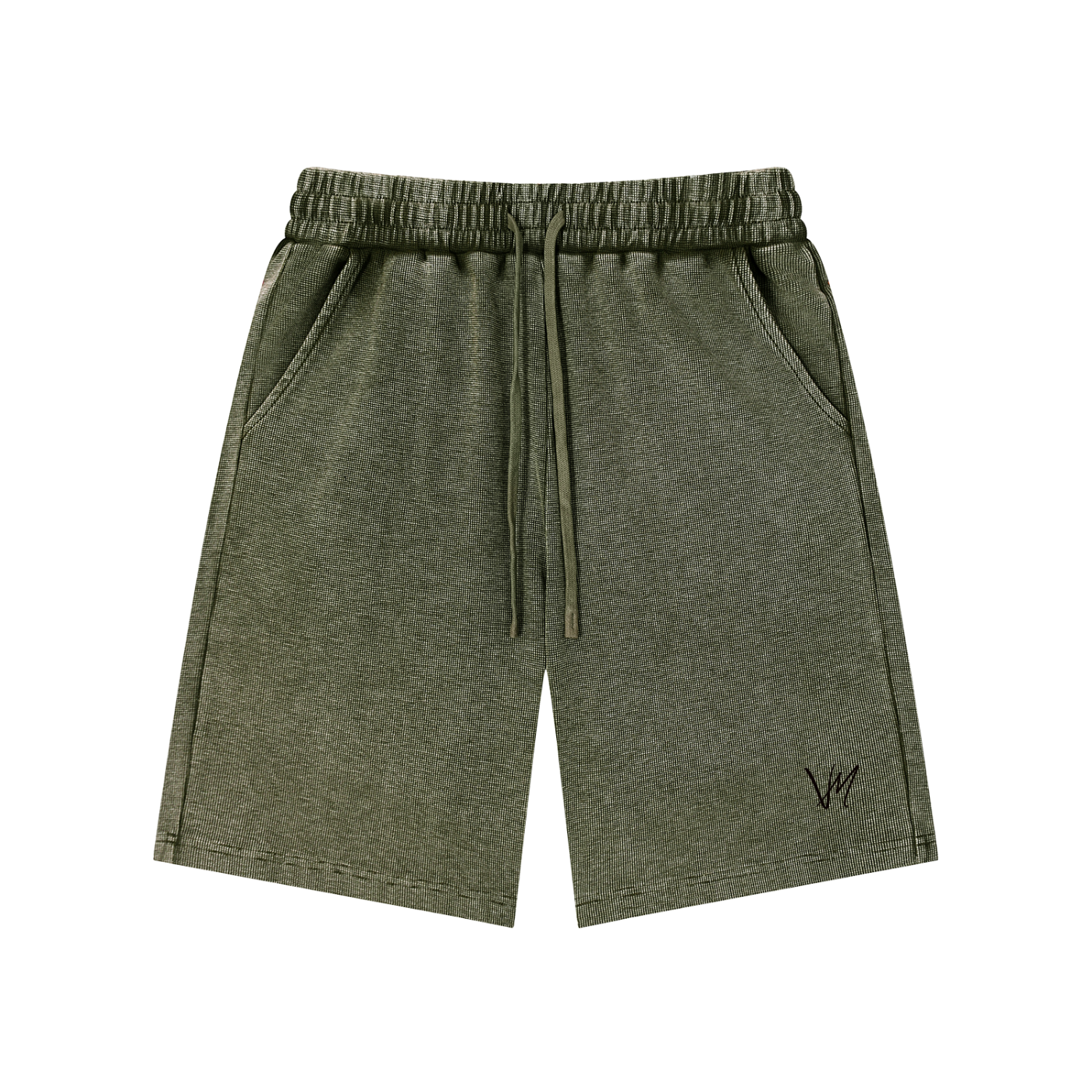 Mineral Wash Waffle Knit Shorts